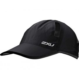 ::bonJOIE:: 英國進口 2XU Running Cap 運動輕量慢跑帽 (黑底黑邊) 小帽 帽子
