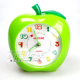 MASTER 台灣製LED強光數字面版 超靜音 和弦音樂 鬧鈴鬧鐘 JM-E611綠蘋果