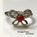 【Ocean Gem】海洋之心 天然紅珊瑚圓珠造型戒指 634167