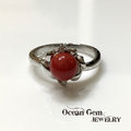 【Ocean Gem】海洋之心 天然紅珊瑚圓珠造型戒指 624172