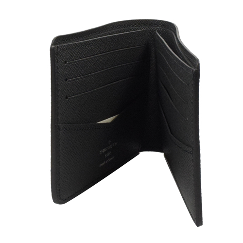 Louis Vuitton Wallet Karakoram Damier Graphite Bifold Slender N61255 Black