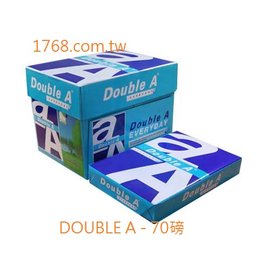 【DOUBLE A】A4 -70P-白色影印紙-一次10包(DA)(全省配送.不限區域)