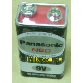 【1768購物網】國際牌9V電池 (Panasonic) 環保乾電池 (6F22NNT/1SC)碳鋅電池(02206-MS)