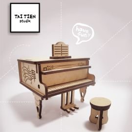 聲活美學Music Life 浪漫典雅鋼琴造型音樂盒DIY創意擺件