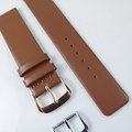【錶帶家】CK 代用Calvin Klein 18mm 20mm 22mm 義大利進口淺咖啡色小羊皮錶帶直身真皮錶帶