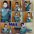 【 嘎嘎屋】MIT 台灣製 空軍 飛行夾克 新美式 MA1 飛夾 空軍外套 ~ 軍用綠色(MA1-N)兒童版