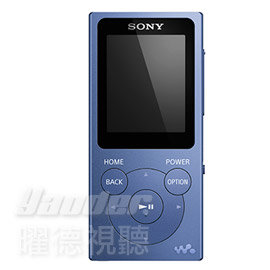 【曜德★送收線器】SONY NW-E394 藍色 8GB 數位隨身聽 震撼低音 ★免運★