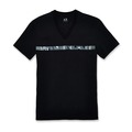 美國百分百【Armani Exchange】T恤 AX 短袖 logo V領 T-shirt 黑色 XS S號 G051