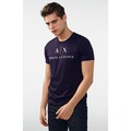 美國百分百【Armani Exchange】T恤 AX 短袖 logo 上衣 T-shirt 深藍 XS S號 G050