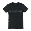 美國百分百【Armani Exchange】T恤 AX 短袖 logo 上衣 T-shirt 點字 S號 黑色 G006