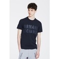 美國百分百【Armani Exchange】T恤 AX 短袖 logo 束口 T-shirt 深藍色 XS號 G060