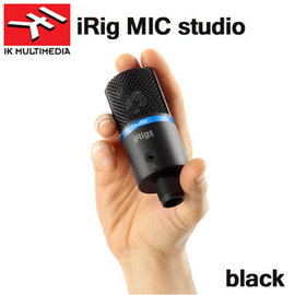 【非凡樂器】iRig Mic Studio 專業大振膜電容麥克風（大震膜）行動錄音mic Black/原廠公司貨