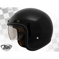 【贈鏡片】THH安全帽｜T-383A+ / T383A+ 素色 黑 復古帽 半罩帽 哈雷 內鏡『耀瑪騎士生活機車部品』