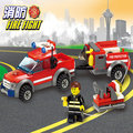 兒童消防玩具/拼裝積木/小顆粒創意益智玩具 - 消防車8055/143PCS [N1001]