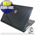 【Ezstick】MSI GS60 6QC 專用 二代透氣機身保護貼(含上蓋、鍵盤週圍)DIY 包膜