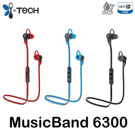 i-Tech MusicBand 6300 頸繩式藍牙耳機 ◆IPX4 防水濺硬件設計☆6期0利率↘☆