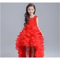 《童伶寶貝》MG023-婚紗氣質超美魚尾蕾絲女童洋裝/花童 禮服 表演服