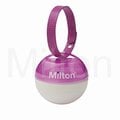 英國米爾頓 Milton 攜帶式奶嘴消毒球 （桃紫色）需搭配“迷你消毒錠”同時使用 （再贈替換海綿）