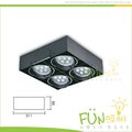 [Fun照明]AR111 崁燈 四燈 方型 投射燈 含光源 LED AR111 9W 台灣製造 另有 單燈 雙燈 三燈