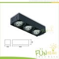 [Fun照明]AR111 崁燈 三燈 方型 投射燈 含光源 LED AR111 12W 台灣製造 另有 單燈 雙燈 四燈