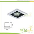 [Fun照明]AR111 崁燈 單燈 方型 投射燈 含 光源 LED AR111 7W 台灣製造 另有雙燈 三燈 四燈