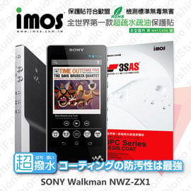 【愛瘋潮】急件勿下 SONY Walkman NWZ-ZX1 iMOS 3SAS 防潑水 防指紋 疏油疏水 螢幕保護貼