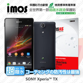 【愛瘋潮】急件勿下 Sony Xperia TX iMOS 3SAS 防潑水 防指紋 疏油疏水 螢幕保護貼
