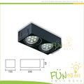[Fun照明]AR111 崁燈 雙燈 方型 投射燈 含光源 LED AR111 7W 白光 黃光 另有單燈 三燈 四燈