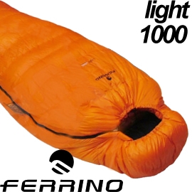 【FERRINO 義大利 light1000 頂級白鵝絨睡袋 (-5℃ 500g FP650)】羽絨睡袋/睡袋/D486191