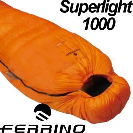 【FERRINO 義大利 Superlight1000 頂級白鵝絨輕量睡袋(-12℃ 600g FP750)】睡袋/羽絨睡袋/露營睡袋/D486190