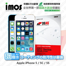 【愛瘋潮】急件勿下 Apple iPhone 5S / 5C / 5 iMOS 3SAS 防潑水 防指紋 疏油疏水 螢幕保護貼