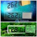 【 ac 草影】缸外型 lcd 鏡面溫度計 銀 【一個】數字溫度計 水族溫控 魚缸 監控顯示器