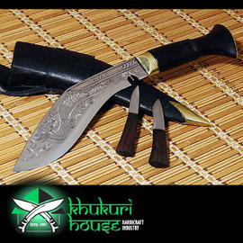 【詮國】Khukuri House 廓爾喀 / 廓爾克手工刀具 - 8吋迷你雕刻龍型灣刀 - AM-2005