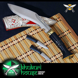 【詮國】Khukuri House 廓爾喀 / 廓爾克手工刀具 - 6吋銀製雕刻刀鞘 - AM-2002