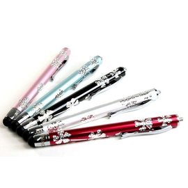 【愛瘋潮】ibiopen 彩漾 晶鑽雷雕電容式觸控筆/手寫輸入筆 - 時尚典雅