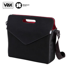 【愛瘋潮】VAX Bolsarium TUSET BAG 圖塞特 13.5吋 肩背訊息筆電公事包/筆電包 - 黑+紅