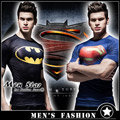 【Men Star】免運費 蝙蝠俠 vs 超人 LOGO 彈力運動衣 短T T桖 男 女 女超人 superman vs batman 超人服 超人衣 蝙蝠衣