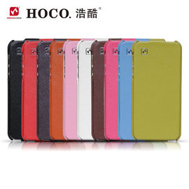 【愛瘋潮】HOCO 浩酷 Apple iPhone SE / 5 / 5S 手工真皮保護皮套 - 公爵系列