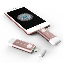 【亞果元素】iKlips iOS系統專用USB 3.0極速多媒體行動碟 隨身碟 16GB 玫瑰金