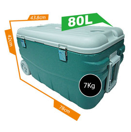 ◎百有釣具◎COOL LINER 保冷王 暢銷款 行動冰箱 80公升(80L) 附輪 外銷日本優良產品