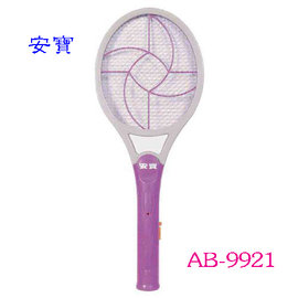 安寶 雙層電子電蚊拍 AB-9921 ◆層大網面設計，容易捕捉蚊蟲