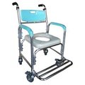 便器椅 便盆倚 鋁合金 中空坐墊 附輪固定 富士康 FZK-4301