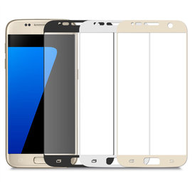 【愛瘋潮】彩色滿版 三星 Galaxy A7 2016版 鋼化玻璃貼 玻璃保護貼 螢幕保護貼 貼膜 玻璃膜