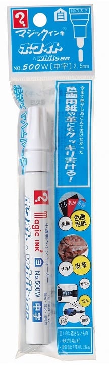 日本寺西化學Magic INK White SR 白色奇異筆(No.500W中字) - PChome 商店街