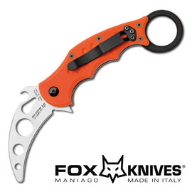 【詮國】Fox 義大利狐狸牌 - Karambit G10 Orange Trainer Knife 科倫比迷你訓練格鬥刀 - FX-599TK