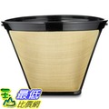 [美國直購] 咖啡機濾網 永久性咖啡濾網 Gold Tone #2 (尺寸:直徑/高度約10cm x 10 cm ) Coffee Filter (4-12杯)_CC3