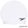 【線上體育】 speedo 成人矽膠泳帽 plain moulded 白 66