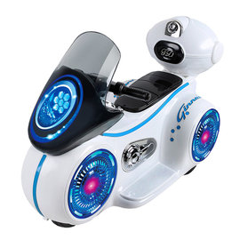 寶貝樂 星際戰警炫光漂浮車手控電動車-白色(BTRT9803W)