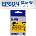 EPSON LK-6YBA14 C53S656905 熱縮套管系列黃底黑字標籤帶(內徑14mm)