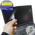 【Ezstick】技嘉 GIGABYTE AORUS X7 Pro 17吋 靜電式筆電LCD液晶螢幕貼(可選鏡面或霧面)